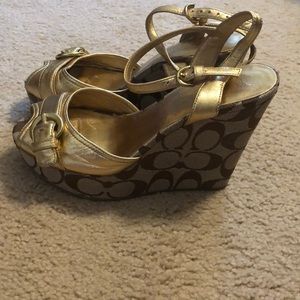 Gold coach wedges